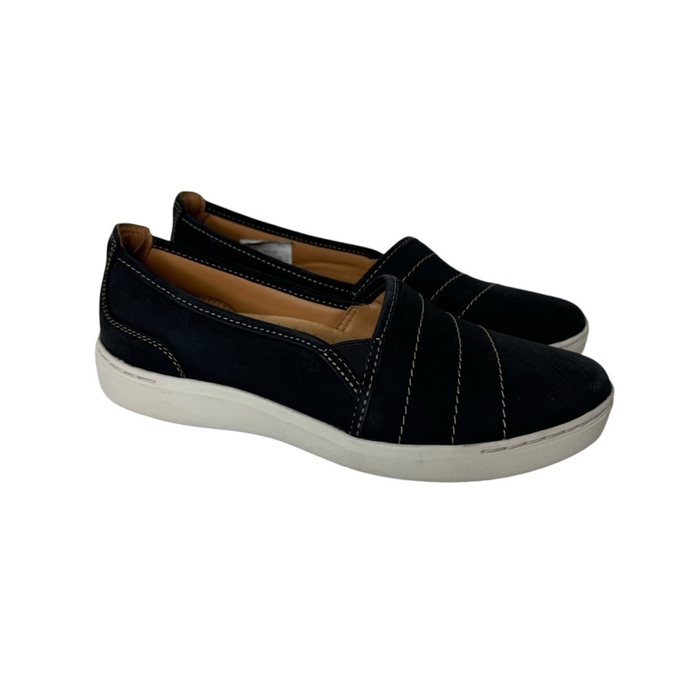 Clarks Nalle Violet Loafer Navy Leather 7.5